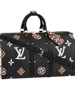 Louis Vuitton Keepall Wild at heart new Black