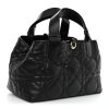 CHRISTIAN DIOR Calfskin Macrocannage Small Toujours Black