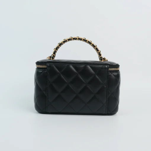 Chanel Vanity Top Handle Braided Back