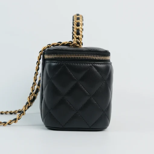 Chanel Vanity Top Handle Braided Side