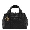 CHRISTIAN DIOR Calfskin Macrocannage Small Toujours Black