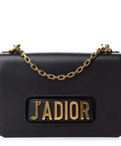 Dior Calfskin J'Adior Chain Flap Bag Black