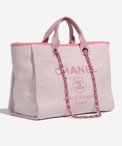 Chanel Deauville Medium Canvas Pink