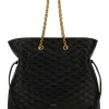 YSL Le Pochon Quilted Large Shoulder Bag