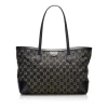 Gucci Ophidia GG Medium Tote Bag Canvas black