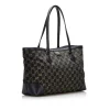 Gucci Ophidia GG Medium Tote Bag Canvas black