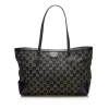 Gucci Ophidia GG Medium Tote Bag Canvas black