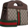 Gucci Ophidia GG Top Handle Brown Satchel Bag