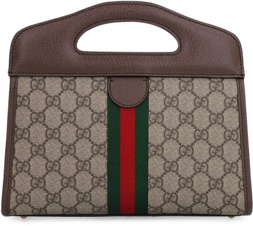 Gucci Ophidia GG Top Handle Brown Satchel Bag