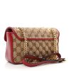 Gucci Monogram Azalea Calfskin Matelasse Mini GG Marmont Ebony Red