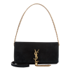 YSL Kate Suede Tassel Clutch Black Bag