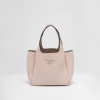 Prada logo-plaque tote Water Lily bag