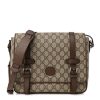 GG Supreme Interlocking G Flap Bag Beige New Acero