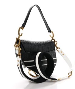 DIOR Oblique Vibe Bag With Strap Black White