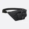 Dior 8 Belt Bag Black Oblique Jacquard