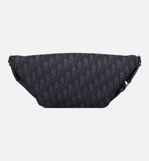 Dior 8 Belt Bag Black Oblique Jacquard