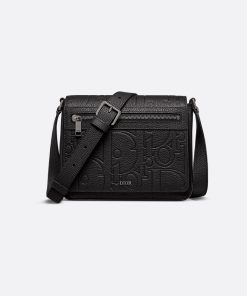 Dior Messenger Bag with Flap Black Gravity