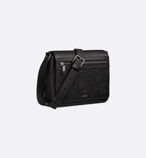 Dior Messenger Bag with Flap Black Gravity