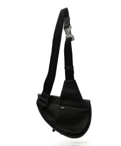 DIOR Alex Foxton Logo Saddle Bag Black