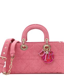 DIOR Denim Macrocannage Lady D-Joy Pink