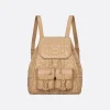 Dior Medium Caro Backpack Biscuit