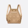 Dior Medium Caro Backpack Biscuit