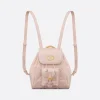 Dior Small Caro Backpack Powder Pink Lambskin