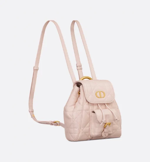 Dior Small Caro Backpack Powder Pink Lambskin