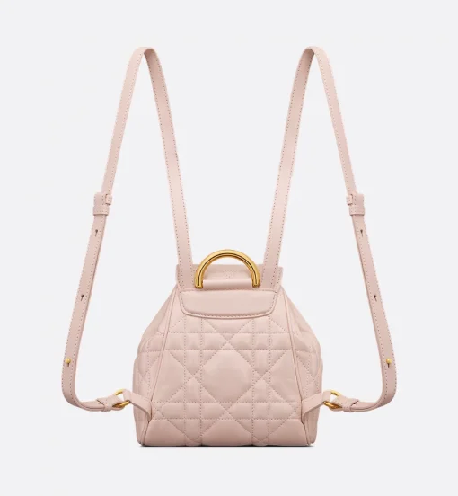 Dior Small Caro Backpack Powder Pink Lambskin