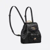 Dior Small Caro Backpack Macrocannage Black