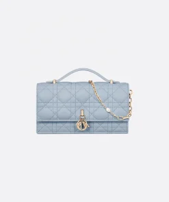 Dior Mini Bag Pale Blue Cannage Lambskin