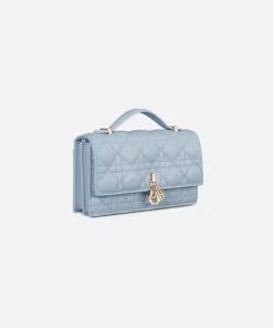 Dior Mini Bag Pale Blue Cannage Lambskin