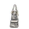 DIOR MEDIUM LADY D-LITE BAG DE PARIS BLACK/WHITE