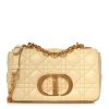 DIOR Calfskin Cannage Small Caro Bag Pale Yellow